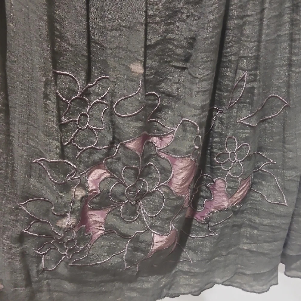 Ya Green Pleated Ruched Embellished Mini Sundress - Picture 3 of 6